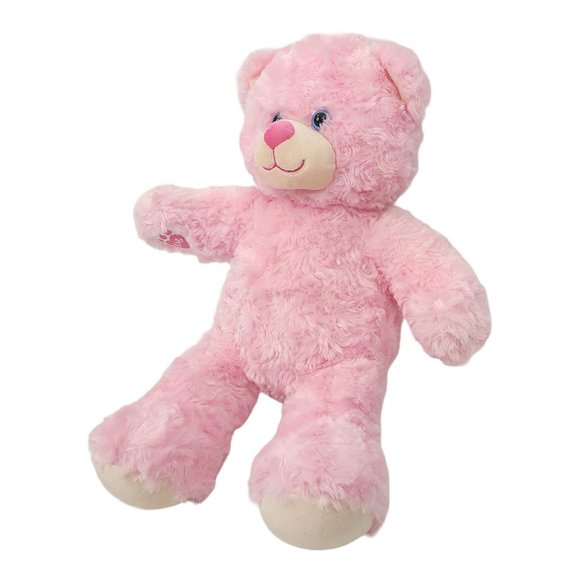Build A Bear Pink Cuddles Plush 17" Teddy Bear Swirl Fur BABW Stuffed Animal Toy - Picture 3 of 12
